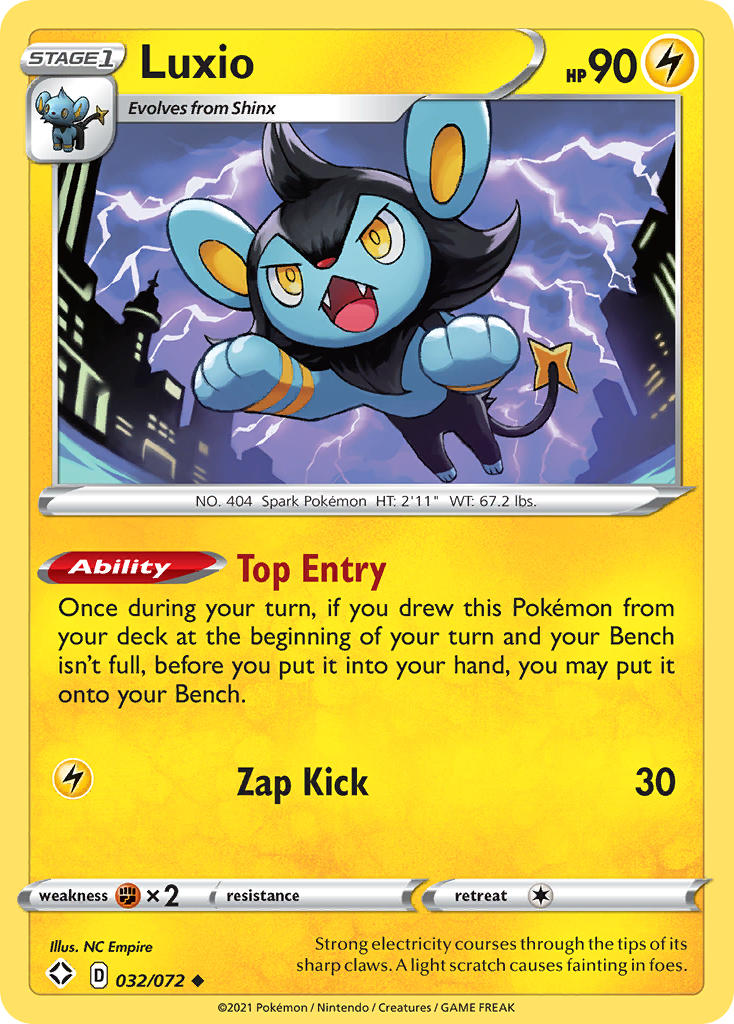 Luxio (032/072) [Sword & Shield: Shining Fates] | Tables and Towers