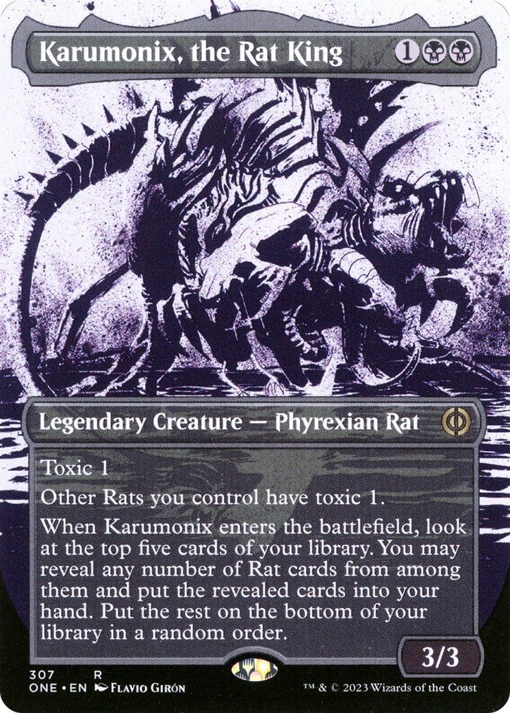 Karumonix, the Rat King (Borderless Ichor) [Phyrexia: All Will Be One] | Tables and Towers