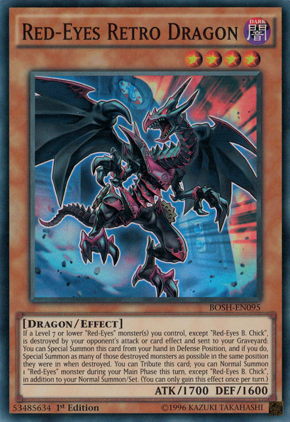 Red-Eyes Retro Dragon [BOSH-EN095] Super Rare | Tables and Towers