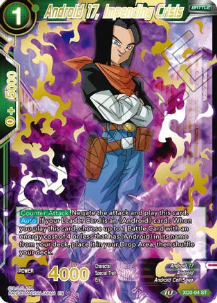 Android 17, Impending Crisis (Gold Stamped) (XD3-04) [Mythic Booster] | Tables and Towers