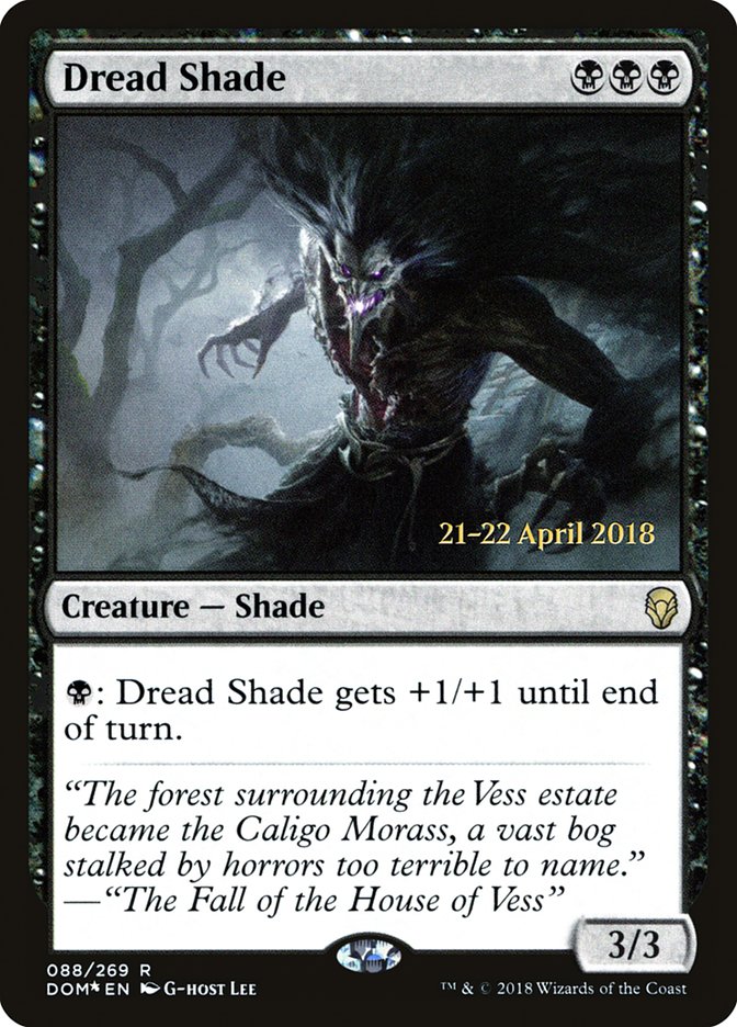 Dread Shade [Dominaria Prerelease Promos] | Tables and Towers