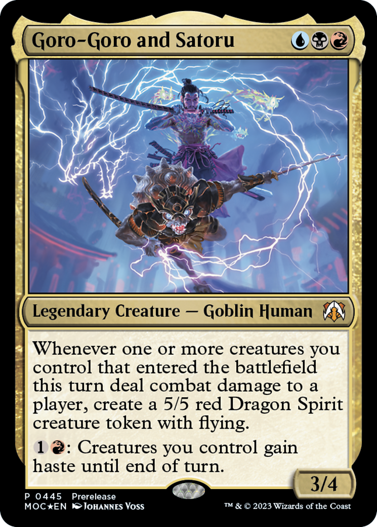 Goro-Goro and Satoru [March of the Machine Commander Prerelease Promos] | Tables and Towers