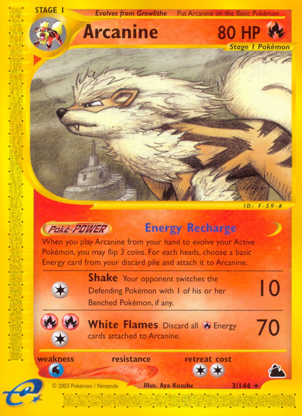 Arcanine (3/144) [Skyridge] | Tables and Towers