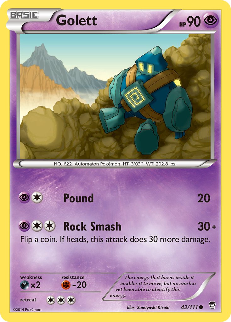 Golett (42/111) [XY: Furious Fists] | Tables and Towers