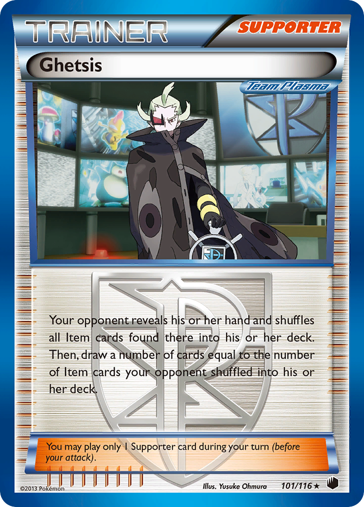 Ghetsis (101/116) [Black & White: Plasma Freeze] | Tables and Towers