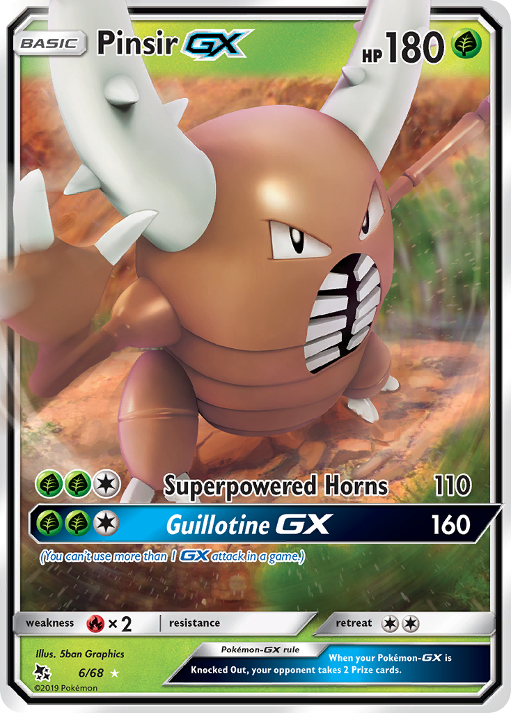 Pinsir GX (6/68) [Sun & Moon: Hidden Fates] | Tables and Towers