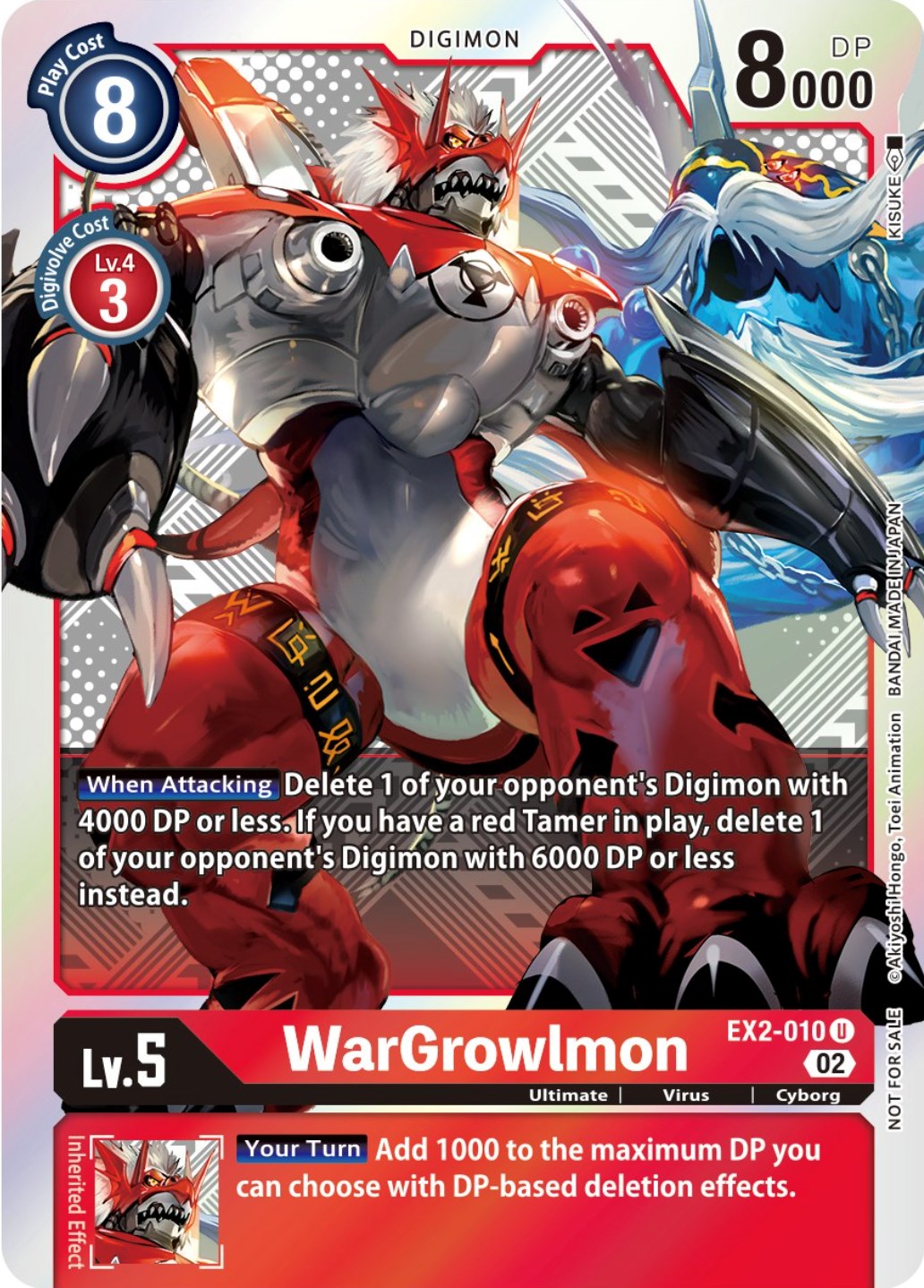 WarGrowlmon [EX2-010] (Xros Encounter Pre-Release) [Digital Hazard Promos] | Tables and Towers