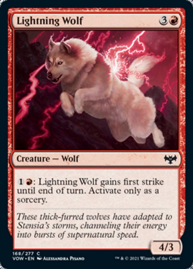 Lightning Wolf [Innistrad: Crimson Vow] | Tables and Towers