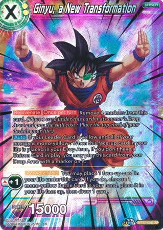 Ginyu, a New Transformation (BT12-088) [Vicious Rejuvenation] | Tables and Towers