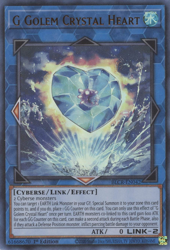 G Golem Crystal Heart [BLCR-EN042] Ultra Rare | Tables and Towers