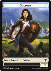 Elemental (003) // Soldier Double-Sided Token [Commander 2020 Tokens] | Tables and Towers