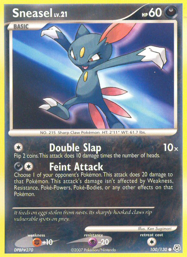 Sneasel (100/130) [Diamond & Pearl: Base Set] | Tables and Towers