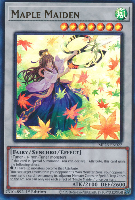 Maple Maiden [MP23-EN022] Ultra Rare | Tables and Towers