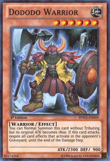 Dododo Warrior [BPW2-EN059] Super Rare | Tables and Towers