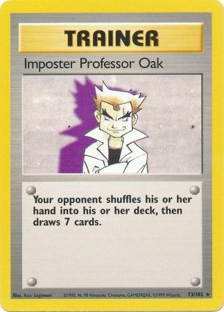 Imposter Professor Oak (73/102) [Base Set Unlimited] | Tables and Towers