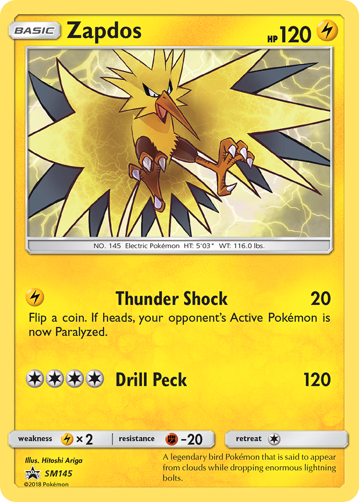 Zapdos (SM145) [Sun & Moon: Black Star Promos] | Tables and Towers