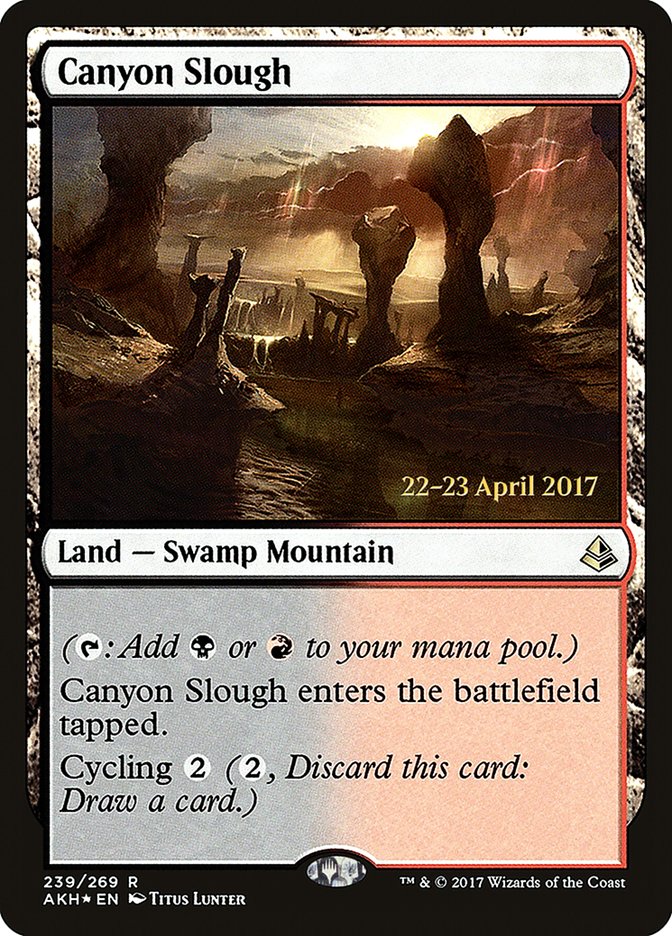 Canyon Slough [Amonkhet Prerelease Promos] | Tables and Towers