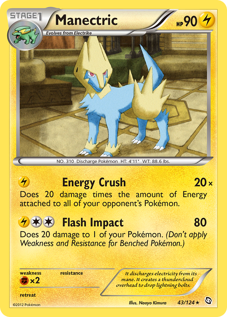 Manectric (43/124) [Black & White: Dragons Exalted] | Tables and Towers