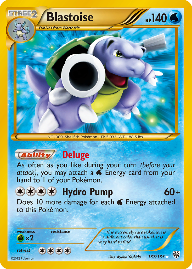 Blastoise (137/135) [Black & White: Plasma Storm] | Tables and Towers