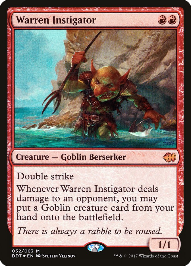 Warren Instigator [Duel Decks: Merfolk vs. Goblins] | Tables and Towers