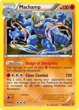 Machamp (49/101) (Cosmos Holo) [Black & White: Plasma Blast] | Tables and Towers