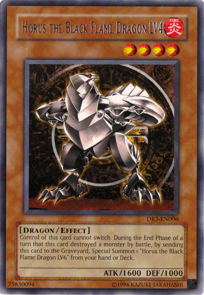 Horus the Black Flame Dragon LV4 [DR3-EN006] Rare | Tables and Towers