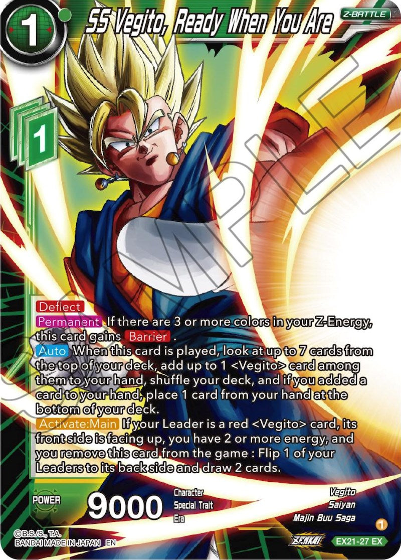 SS Vegito, Ready When You Are (EX21-27) [5th Anniversary Set] | Tables and Towers