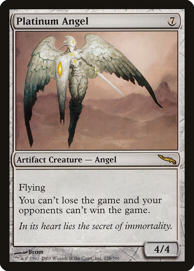 Platinum Angel [Mirrodin] | Tables and Towers