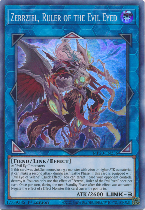 Zerrziel, Ruler of the Evil Eyed [MP20-EN236] Super Rare | Tables and Towers