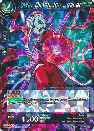 Towa, Dimension Leaper (BT7-106_PR) [Assault of the Saiyans Prerelease Promos] | Tables and Towers