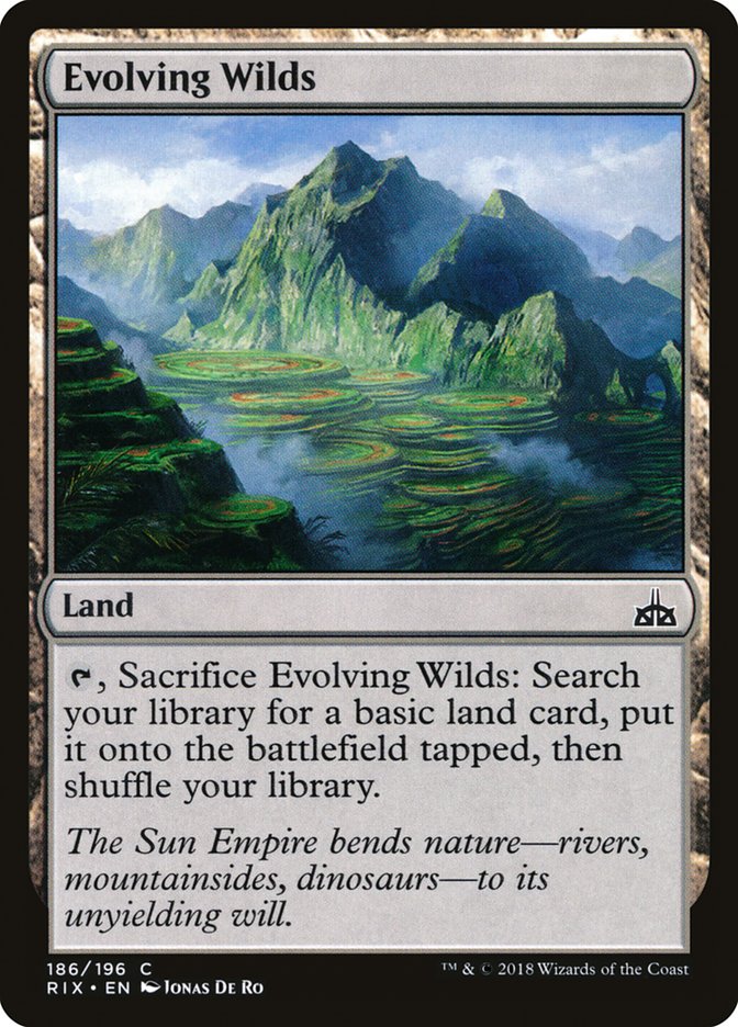 Evolving Wilds [Rivals of Ixalan] | Tables and Towers