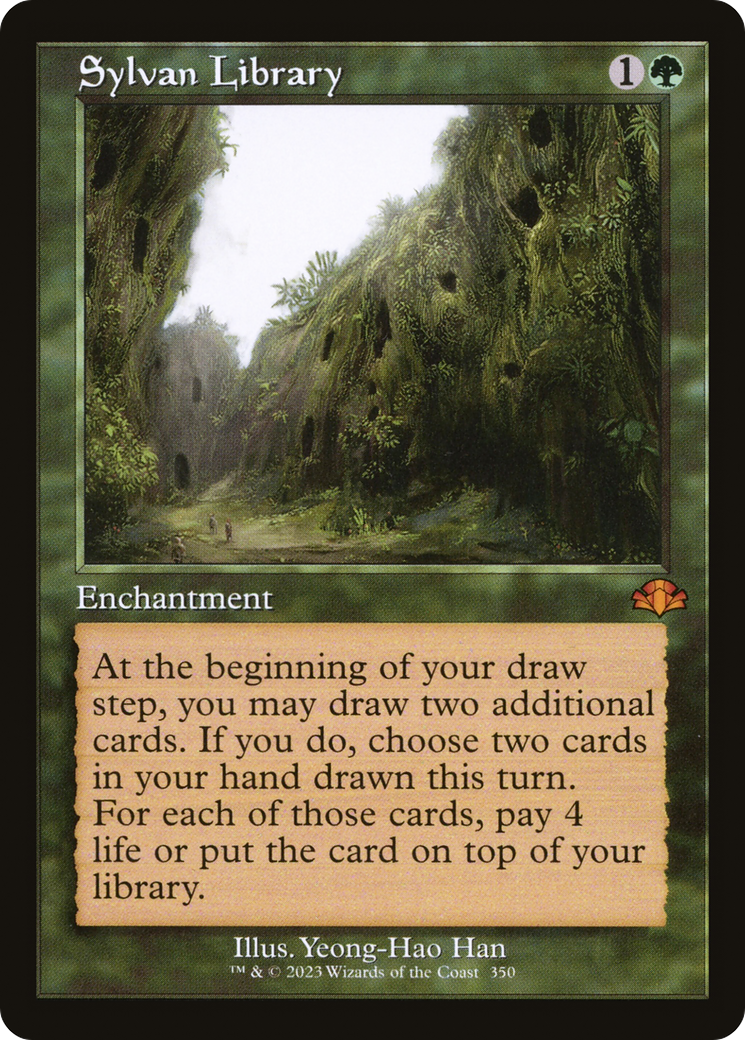 Sylvan Library (Retro) [Dominaria Remastered] | Tables and Towers