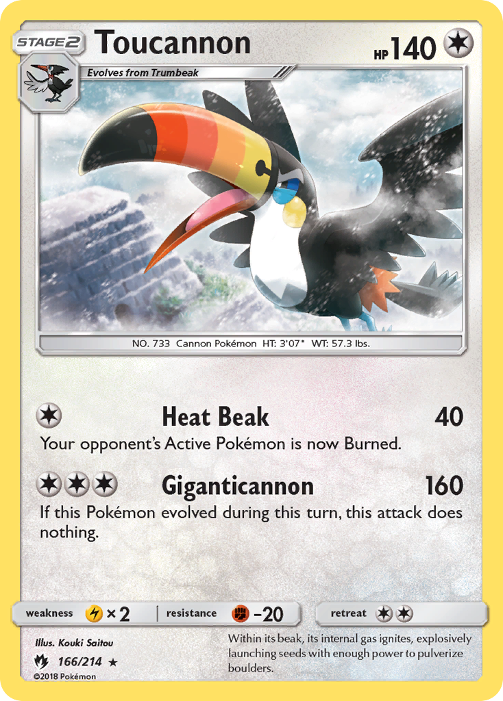 Toucannon (166/214) [Sun & Moon: Lost Thunder] | Tables and Towers