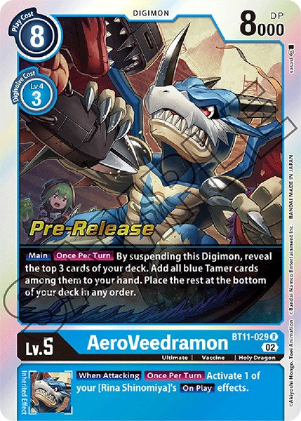 AeroVeedramon [BT11-029] [Dimensional Phase Pre-Release Promos] | Tables and Towers