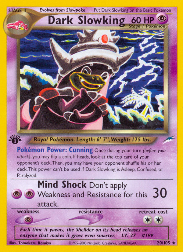 Dark Slowking (20/105) [Neo Destiny 1st Edition] | Tables and Towers