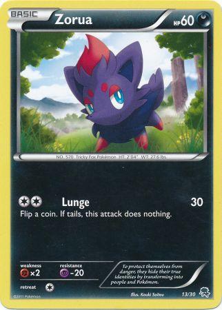 Zorua (13/30) [Black & White: Trainer Kit - Zoroark] | Tables and Towers