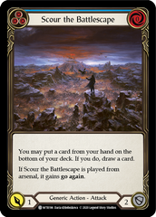 Scour the Battlescape (Blue) [U-WTR196] (Welcome to Rathe Unlimited)  Unlimited Rainbow Foil | Tables and Towers