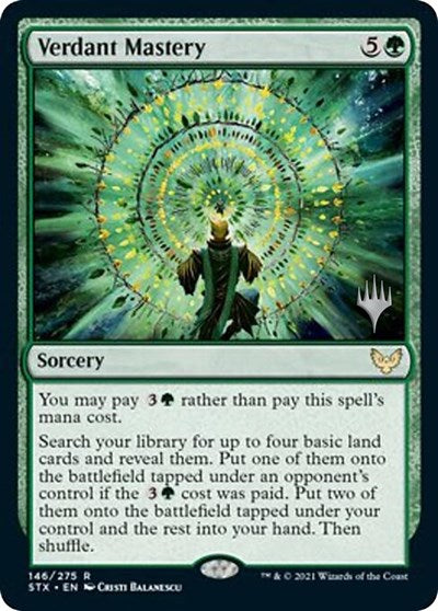 Verdant Mastery (Promo Pack) [Strixhaven: School of Mages Promos] | Tables and Towers