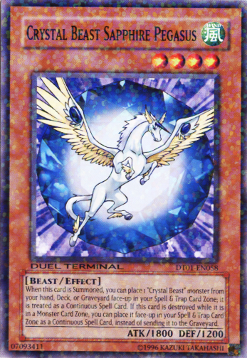 Crystal Beast Sapphire Pegasus [DT01-EN058] Common | Tables and Towers