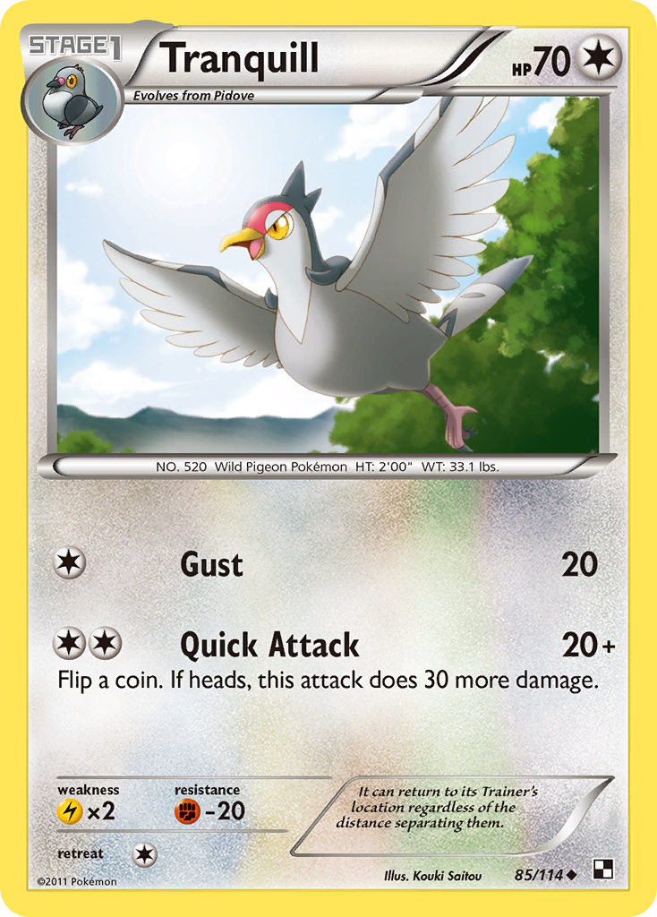 Tranquill (85/114) [Black & White: Base Set] | Tables and Towers