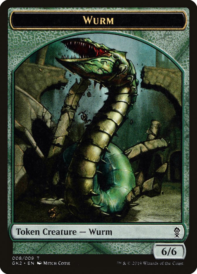 Saproling // Wurm Double-Sided Token [Ravnica Allegiance Guild Kit Tokens] | Tables and Towers