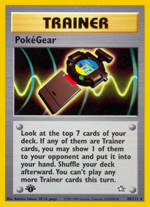 PokeGear (88/111) [Neo Genesis 1st Edition] | Tables and Towers