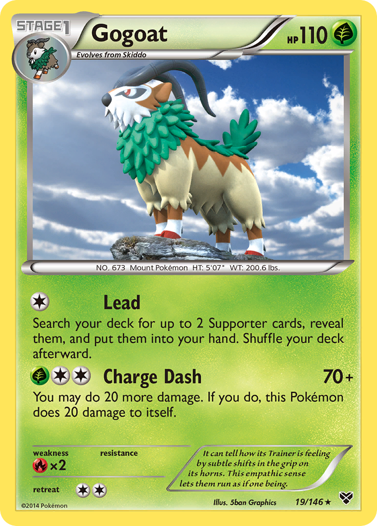 Gogoat (19/146) [XY: Base Set] | Tables and Towers