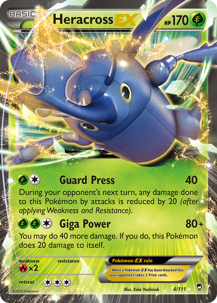 Heracross EX (4/111) [XY: Furious Fists] | Tables and Towers