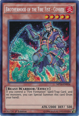 Brotherhood of the Fire Fist - Coyote [MP14-EN054] Secret Rare | Tables and Towers