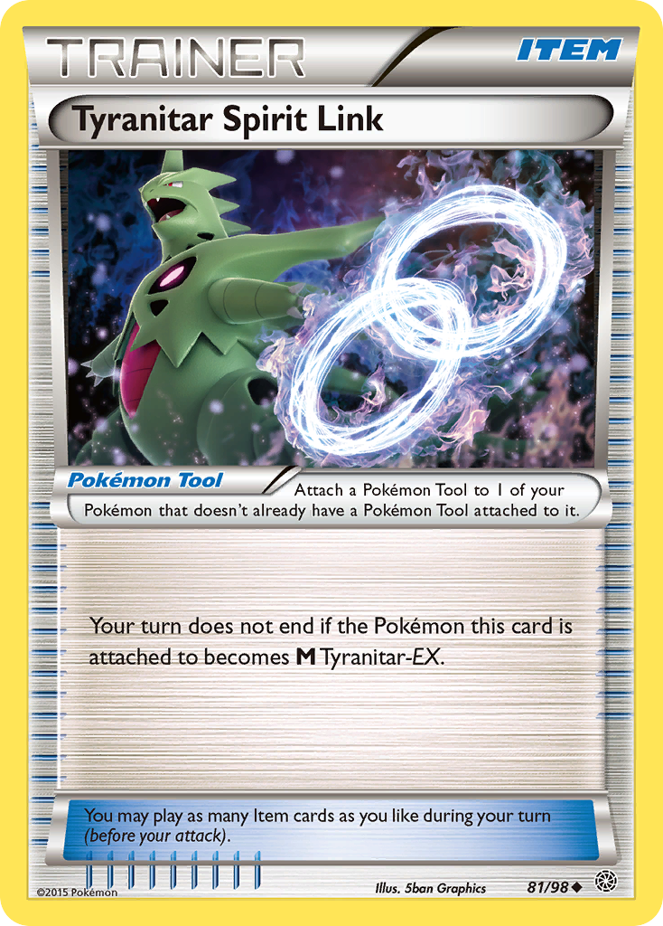 Tyranitar Spirit Link (81/98) [XY: Ancient Origins] | Tables and Towers