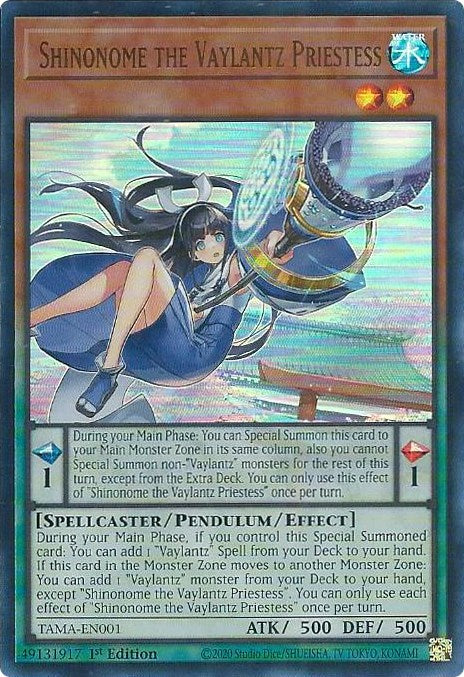 Shinonome the Vaylantz Priestess [TAMA-EN001] Ultra Rare | Tables and Towers