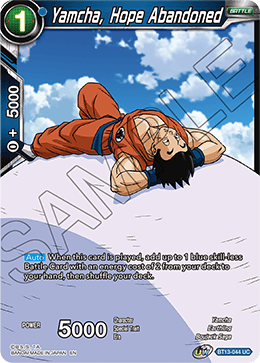 Yamcha, Hope Abandoned (Uncommon) (BT13-044) [Supreme Rivalry] | Tables and Towers