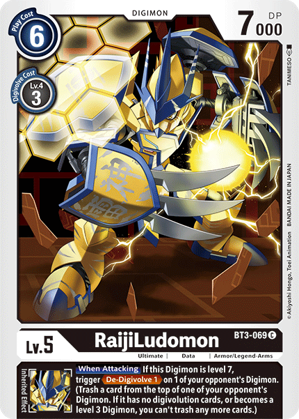 RaijiLudomon [BT3-069] [Release Special Booster Ver.1.5] | Tables and Towers