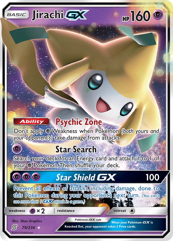 Jirachi GX (79/236) [Sun & Moon: Unified Minds] | Tables and Towers